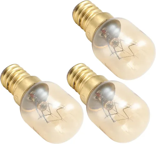 Miniatura 6 de Othmro 3 bombillas de microondas 220-240 V 220 bombillas de microondas E14, 2700 K cálido horno bombilla reemplazo electrodoméstico, incandescente