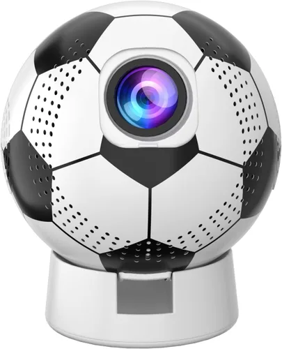 Miniatura 9 de Proyector de la Copa del Mundo 2026 con WiFi y Bluetooth, proyector de película portátil con rotación de 180°, compatible con 4K 1080P