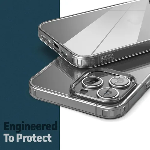 Miniatura 5 de ENCASED Funda magnética para iPhone 14 Pro, compatible con MagSafe, con protector de pantalla (transparente cristalino)
