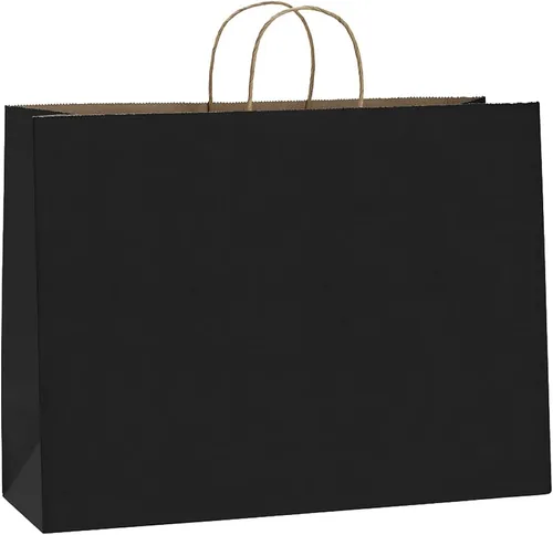 Bolsas de papel cartón BagDream de 40x15x30cm, 100 unidades, con asas, bolsas de compra, para regalo, al por mayor, bolsas de papel grandes