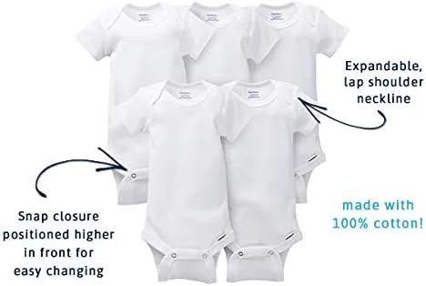 Miniatura 4 de Gerber - mameluco de manga corta unisex para bebé paquete de 8