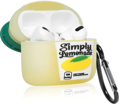 Miniatura 4 de Oqplog Funda para Airpod Pro 2019/Pro 2 Gen 2022 – Limonada amarilla, diseño de alimentos, lindo diseño de dibujos animados en 3D, divertido Kawaii