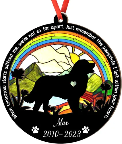 Miniatura 17 de Adorno personalizado para atrapasoles de sabueso afgano, adorno de Navidad de sabueso afgano, regalo para perro amante, sabueso afgano conmemorativo