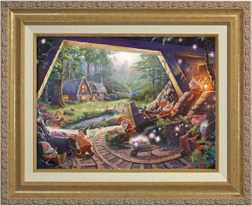 Miniatura 11 de Thomas Kinkade Studios Snow White and the Seven Dwarfs - Lienzo envuelto en galería (8 x 10 pulgadas)