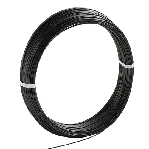 Wazakura Alambre de entrenamiento para bonsái de aluminio anodizado negro de 5.29 oz fabricado en Japón (0.039 in, negro)