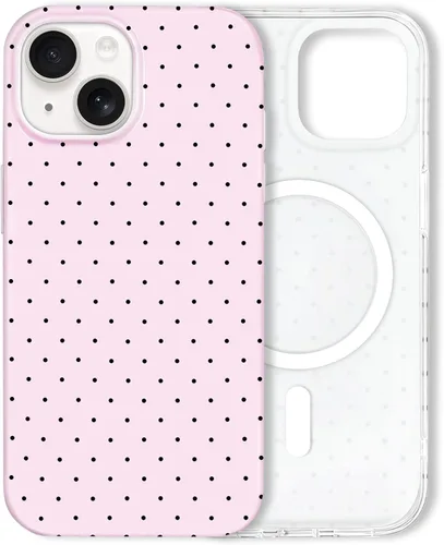Miniatura 121 de Hython Funda para iPhone Air, diseño estético de lunares lindos, funda simple de 6.5 pulgadas, delgada, antiarañazos, parachoques de TPU suave, a