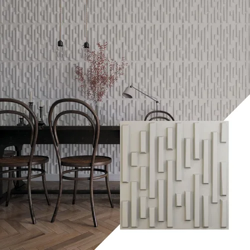 Miniatura 14 de Ekena Millwork 19 5/8 pulgadas de ancho x 19 5/8 pulgadas de alto, ladrillo escalonado EnduraWall decorativo 3D, cobre envejecido