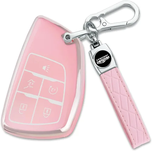Miniatura 13 de Joouheax Funda para Llave de Coche Chevy con Llavero, 5 Botones de TPU Suave con Protección Completa, Compatible con Chevy 2021 2022 2023 2024 2025