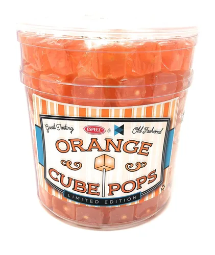 Miniatura 32 de Chupetas de Caramelo Duro en Cubo: Paquete de Chupetas con Sabor Envueltas Individualmente por Espeez - Paletas Cuadradas de Fiesta Estilo Antiguo