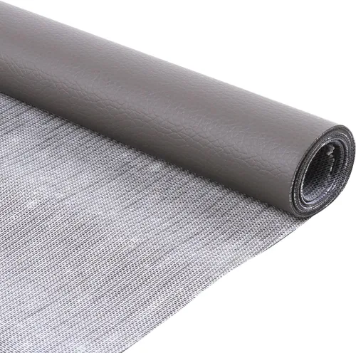 Miniatura 11 de Tela de vinilo marina para automóvil de grado para tapicería de repuesto para decorar piel sintética por yarda (1 yarda, negro)