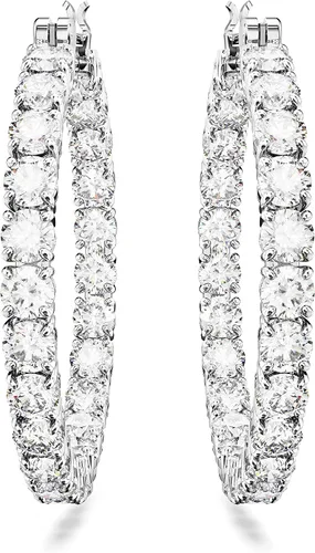 Miniatura 2 de SWAROVSKI Matrix Crystal Earrings Collection, Blue, Clear, and Pink Crystals on Multiple Finishes