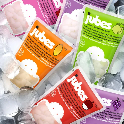 Miniatura 9 de Jubes Grape Nata De Coco Jelly Cubes (12.7 onzas, paquete de 3) – Cubos de jalea de coco de uva para sagú – Gel de coco en ingredientes de jarabe