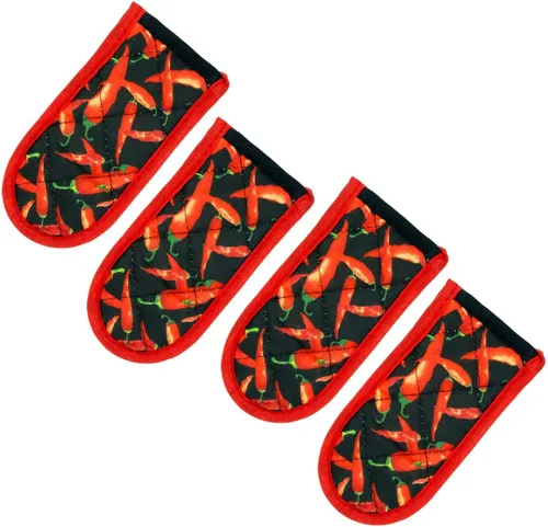 Miniatura 9 de Evoio Fundas de mango de sartén de hierro fundido, fundas para mango de olla, resistentes al calor, resistentes al calor, fundas para mango Negro