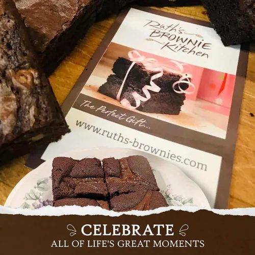 Miniatura 3 de Ruth's Caramel Swirl Brownies extra fudgy Brownies 1 docena - Golosinas horneadas gourmet Delicioso regalo con los mejores ingredientes