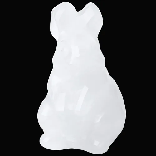 Miniatura 14 de QINJIEJIE Decoración de Pascua de 2 pulgadas, estatua de conejo de amatista, cristales de conejo, piedras curativas, piedras preciosas naturales
