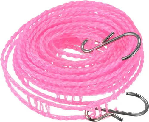 uxcell Tendedero portátil, de nailon de 9.84 pies, resistente al viento, antideslizante, cuerda de lavado para patio, viajes al aire libre, camping,
