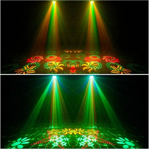 Miniatura 7 de Luces de discoteca todo en uno, luces de escenario de fiesta, DMX512, activadas por sonido, luces estroboscópicas de DJ para karaoke, Navidad