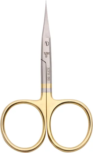 Dr. Slick Tijera para el cabello, 4-1/2", bucles dorados, micropunta, recto
