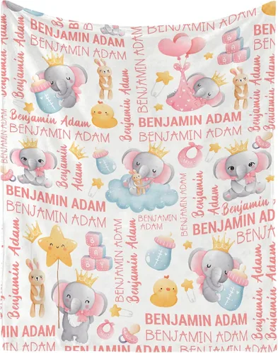 Miniatura 13 de Manta personalizada con nombre de bebé, dinosaurios, regalo para bebés, niños y niñas, manta de franela suave para recién nacidos, cómoda