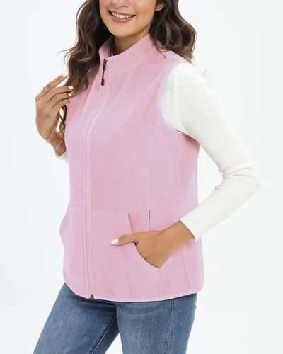 Miniatura 4 de Xeoxarel Chaleco de forro polar para mujer con 6 bolsillos (XS-2XL)