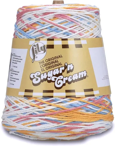 Miniatura 15 de Lily Sugar N Cream - Ovillos de hilo negro - 1 paquete de 14oz/400g - Algodón - #4 Mediano - 640 metros - Para tejer/croché