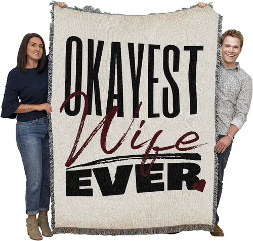 Miniatura 16 de Pure Country Weavers Manta The Only Thing Better Wife Children Mother – Tapiz de regalo tejido de algodón – Fabricado en los Estados Unidos