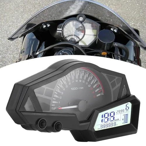 Miniatura 9 de DOACTLCD - Medidor de combustible de velocidad para motocicleta, 15000 rpm, repuesto para NINJA 300EX300300SE 1315 2015 300 odómetros
