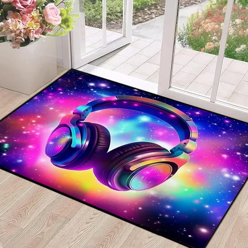 Miniatura 64 de Alfombra de Área Galaxia de 5' x 7', Dormitorio Sala de Estar para Niñas Niños Varones Alfombra Nebulosa Vórtex Tapetes Púrpura Azul Nube galaxy 1