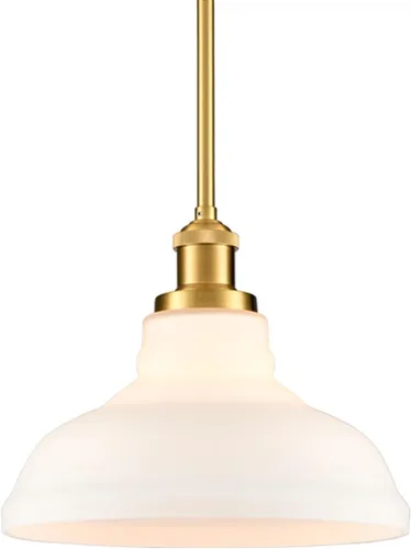 HOLKIRT Modernas lámparas colgantes doradas, luces colgantes de isla de cocina, luces colgantes para dormitorio, comedor, baño con cúpula de cristal