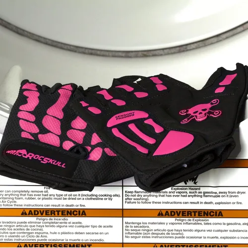 Miniatura 6 de RocRide Guantes de ciclismo con diseño de esqueleto, acolchados, dedos completos, para carretera, montaña, BMX, unisex, para hombres, mujeres
