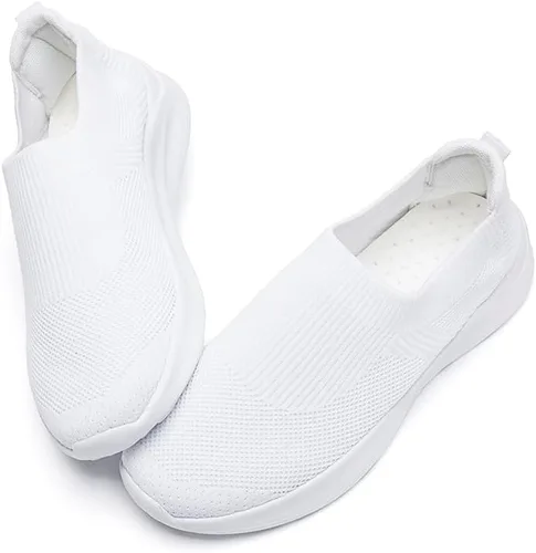 Miniatura 4 de CAIQDM Zapatos deportivos para caminar para mujer, ligeros, de malla, cómodos, informales, para correr