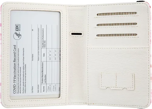 Miniatura 6 de Soporte para pasaporte para mujer, cartera de viaje con bloqueo RFID, funda de cuero para tarjetas, organizador de documentos de viaje, tarjetero