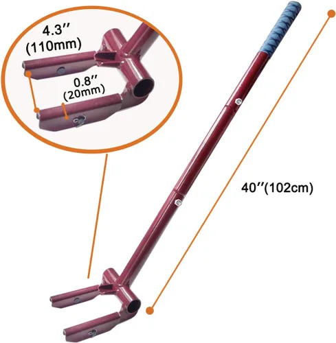 Miniatura 4 de JINHAN Pallet Buster Herramienta con mango de 40 pulgadas – Herramienta de extracción de tablero de cubierta de cabeza articulada para extracción