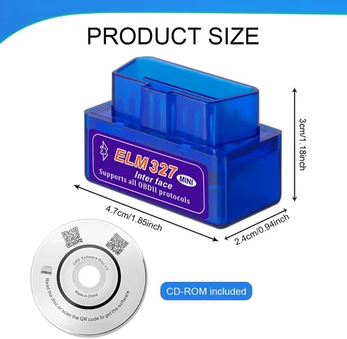 Miniatura 2 de ELM327 OBDII - Escáner de diagnóstico automático para automóvil, herramienta de diagnóstico OBD2, herramienta de escaneo Bluetooth automotriz