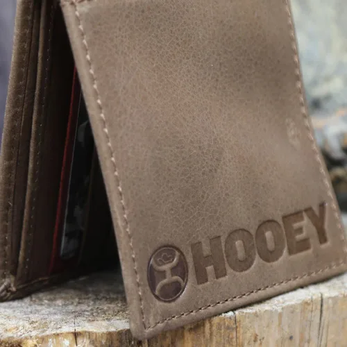 Miniatura 4 de HOOEY Cuero Bi-Fold Hombre, Hands-Up- Estampado Nómada, Talla única, 2812937
