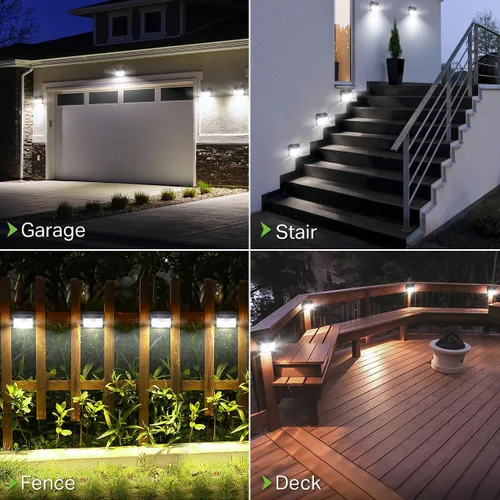 Miniatura 2 de CLAONER Luces solares para exteriores [126 LED], luces inalámbricas con sensor de movimiento, luces de seguridad impermeables IP65, 3 modos, ángulo