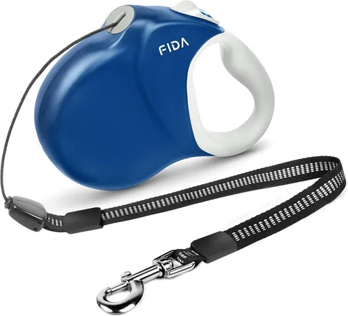 Miniatura 9 de Fida Correa retráctil mejorada para perros de 30 pies, correa resistente para mascotas para razas medianas/grandes de hasta 110 libras, correa
