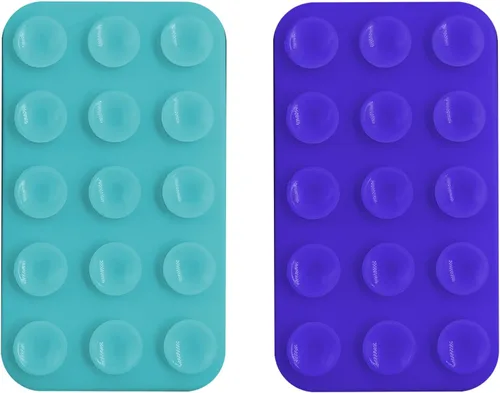 Miniatura 6 de Paquete de 2 fundas de silicona con succión para teléfono de doble cara, accesorio de teléfono manos libres de silicona para iPhone y Android
