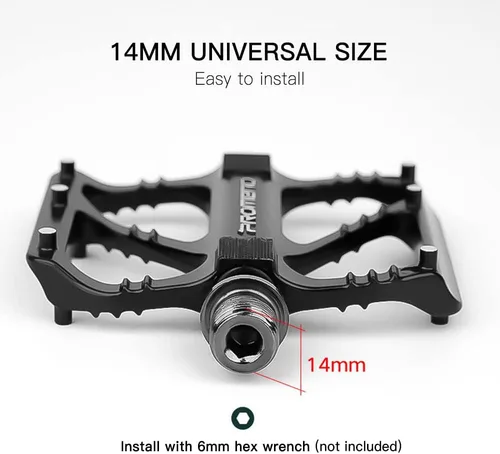 Miniatura 7 de Pedales de bicicleta doorslay de aleación de aluminio, pedales de bicicleta de montaña, pedal de plataforma de bicicleta, pedales MTB, plataforma