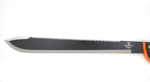 Miniatura 2 de Snake Eye Tactical Machete de hoja fija de espiga completa con funda para exteriores, caza, camping, pesca (13-28BKOR)
