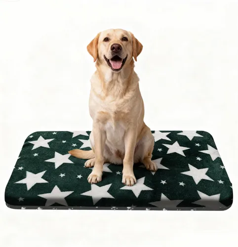 Miniatura 15 de Cama para Perros Lavable de Felpa Ortopédica para Exteriores, Alfombrilla para Jaula con Fondo Antideslizante, Almohadilla Suave de Lujo