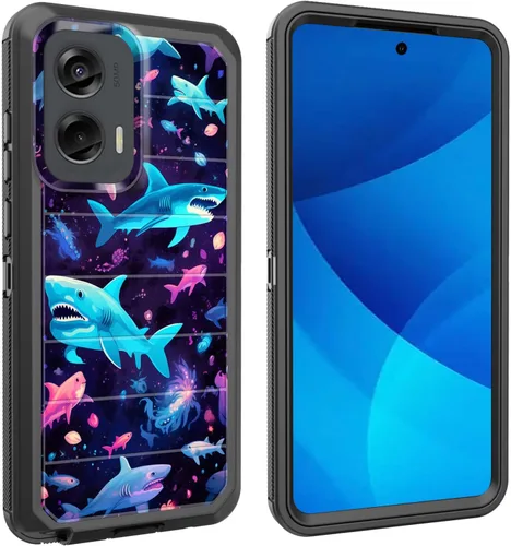 Miniatura 75 de Funda para Moto G Play 4G 2024, cuerpo completo, protección contra caídas, resistente, 3 capas, militar, resistente, duradera, para Motorola Moto G