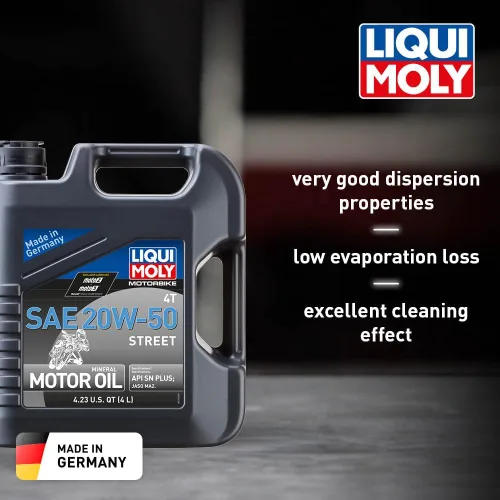 Miniatura 2 de Liqui Moly Motorbike 4T SAE 20W-50 Street 4 L Aceite para motores de 4 tiempos SKU: 20064