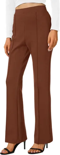 Miniatura 74 de Urban CoCo Pantalones de trabajo elásticos con corte de bota, pantalones de yoga pequeños para oficina casual