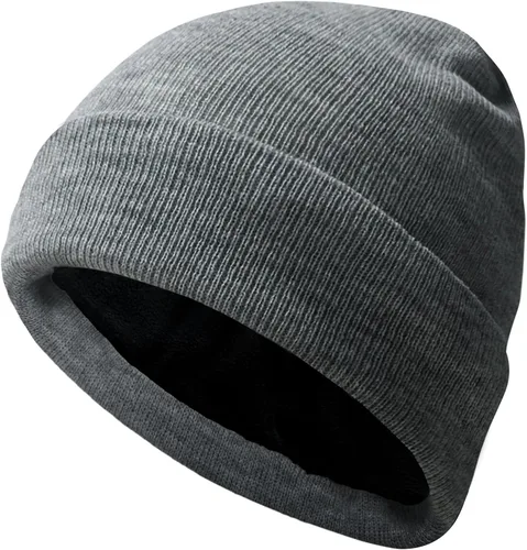 Miniatura 10 de PFFY Beanie for Men Women Unisex Knit Cuffed Plain Winter Thick Lined Beanies Hats