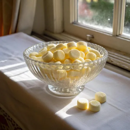 Miniatura 3 de Party Sweets Mentas de Mantequilla Amarillas, 2.75 Libras, Aprox. 350 piezas de Hospitality Mints Amarillo