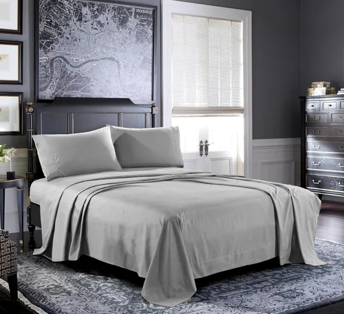 Miniatura 25 de Pure Bedding Sábanas – Juego de sábanas individuales [3 piezas, azul cielo] – Hotel Luxury 1800 microfibra cepillada – Suave y transpirable – Sábana