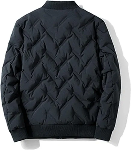 Miniatura 3 de Abrigo acolchado de diamante para hombre, abrigo ligero para otoño e invierno