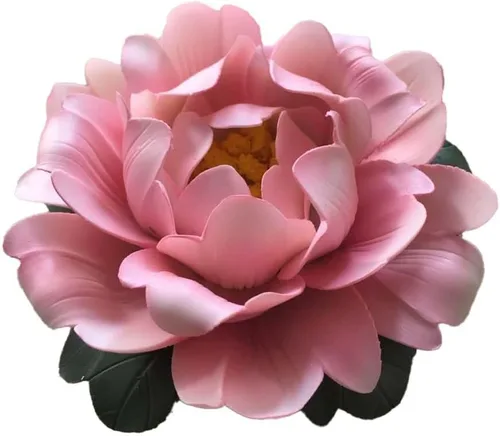 Flores artificiales, flores artificiales de cerámica pura hecha a mano para decoración del hogar, arreglos florales artificiales de peonía de