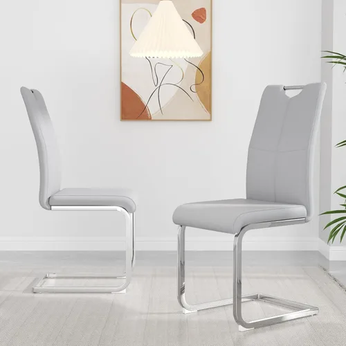 Miniatura 30 de yeag Juego de Sillas de Comedor Modernas de 2 Unidades, Sillas de Cocina y de Sala de Estar con Respaldo Alto, con Patas de Metal Cromado Dorado